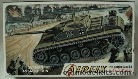 Airfix 1/76 Sturmgeschutz GIII 75mm - German Assault Gun Craftmaster Issue, M1-50 plastic model kit